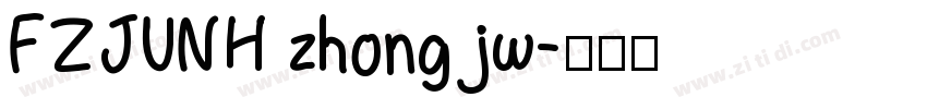 FZJUNH zhong jw字体转换